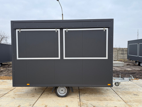 Toiduhaagis S3520, 3,5 × 2 m, 750 kg, 2 akent, matt-must viimistlus