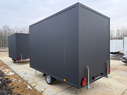 Toiduhaagis S3520, 3,5 × 2 m, 750 kg, 2 akent, matt-must viimistlus